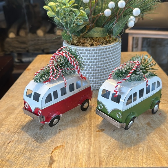 Volkswagen bus Christmas Ornament’s!  New still in bag. Taken out for pics! 4X4” - Picture 3 of 6
